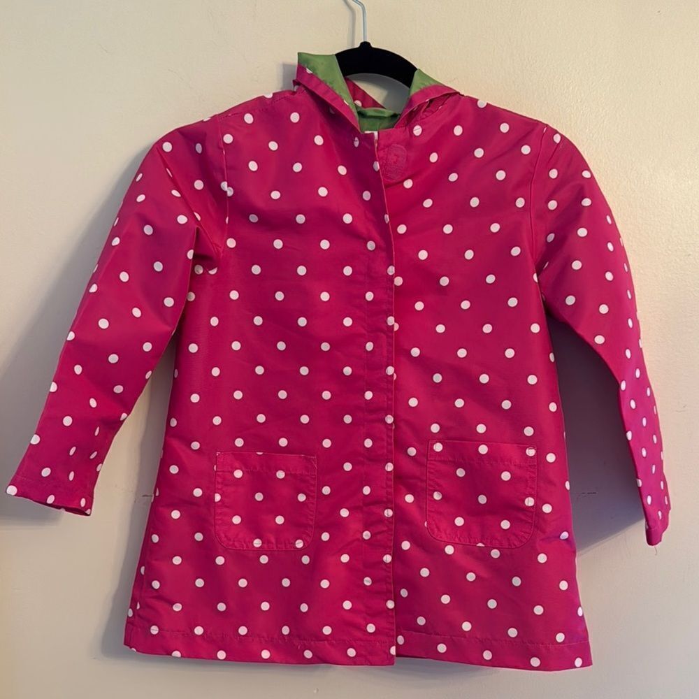 Gymboree Pink Polka Dot Raincoat